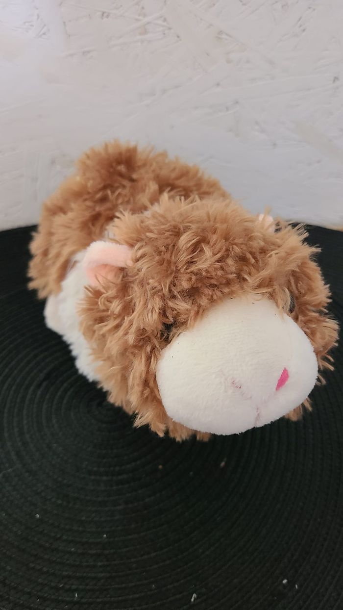 Peluche cochon d inde blanc et plusieurs tons de marron. Avec étiquette. wild republic - photo numéro 2