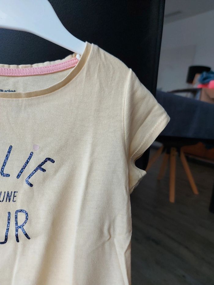 Tee-shirt manches courtes Vertbaudet 4 ans jaune - photo numéro 4