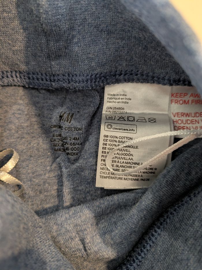 Lot de Leggings H&m – 3-6 mois / 62 cm – Gris – ERBUL-1 - photo numéro 6