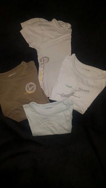 Lot de 4 sous tee-shirt manche courte aviateur taille 3 ans type aviateurs Verbaudet