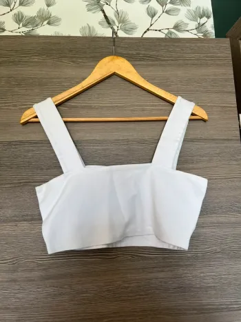 Crop top Zara blanc M