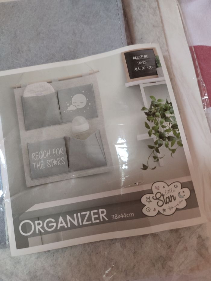 Lot de déco chambre bébé/enfant neuf - Gris clair et foncé - Nuage/Soleil - photo numéro 5