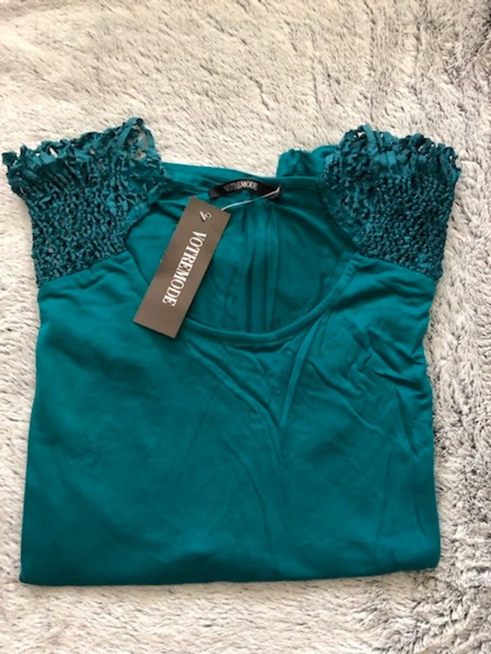 Tee-shirt à mancherons T46/48 - photo numéro 2