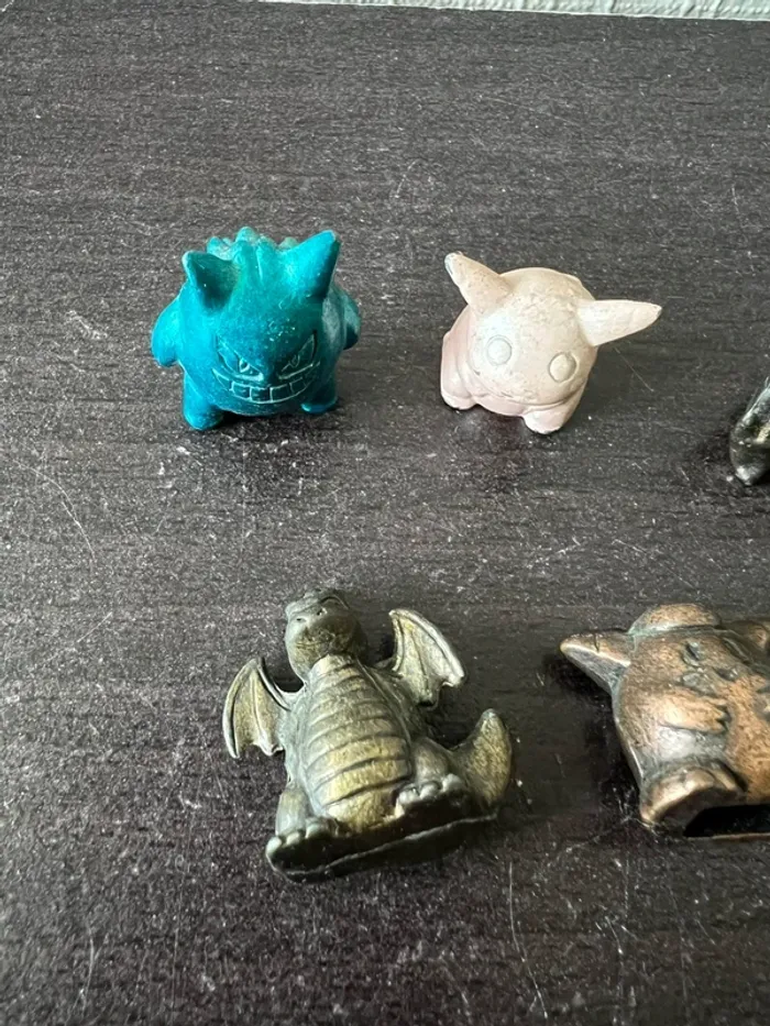 Rare : Pokémon Metal Figures vintage – Lot 5 figurines (Gengar, Pikachu, Abra, Dracolosse, Raichu) - photo numéro 3