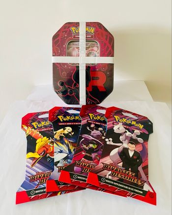 Pokebox Mewtwo+artset blisters carton rivalités destinées