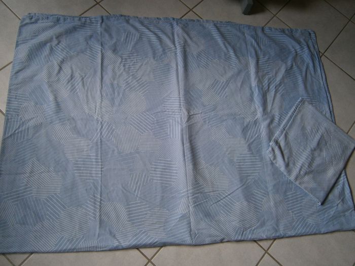 Parure de couette bleu lit 1 personne
