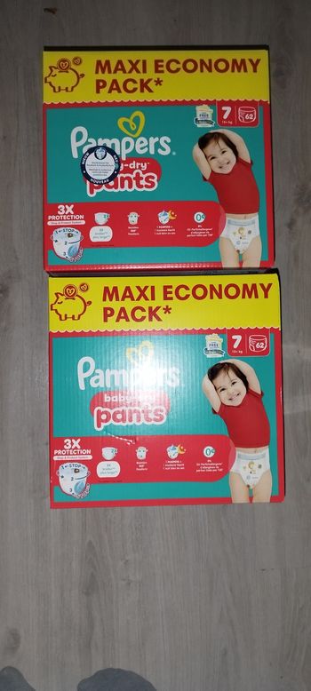 Couches Pampers pants taille 7
