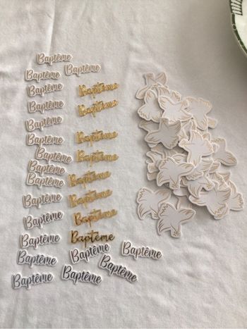 Confettis baptême