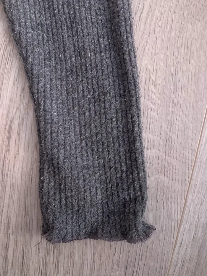 Legging côtelé gris foncé Zara 9-12 mois - photo numéro 3