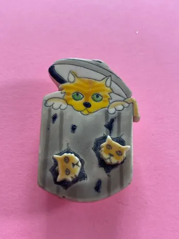 Broche et boucles d’oreilles chats