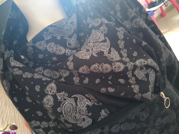Gilet épais noir à motif - photo numéro 5