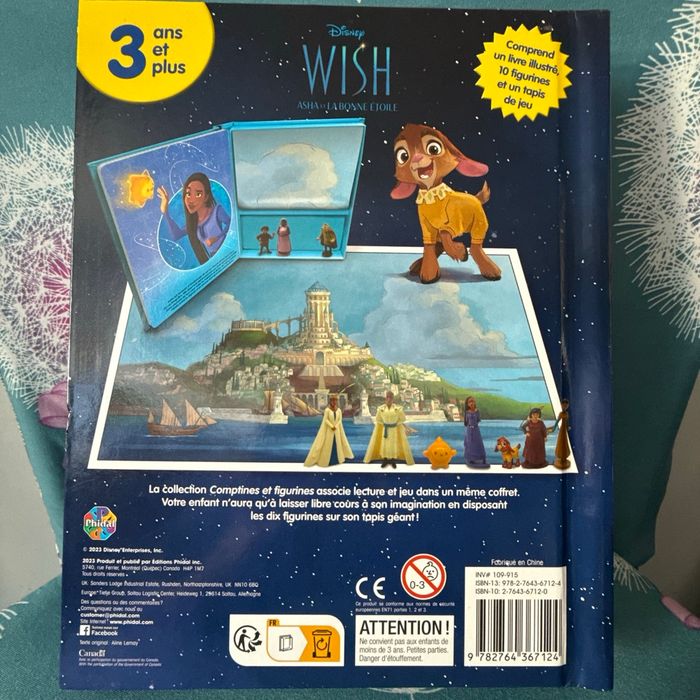 Disney Wish livre +10 figurines + tapis de jeu - photo numéro 4