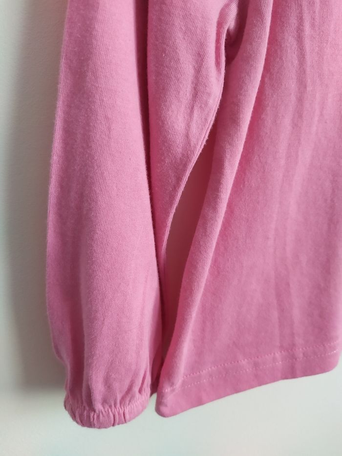 Tee-shirt manches longues rose fée 24 mois - photo numéro 4