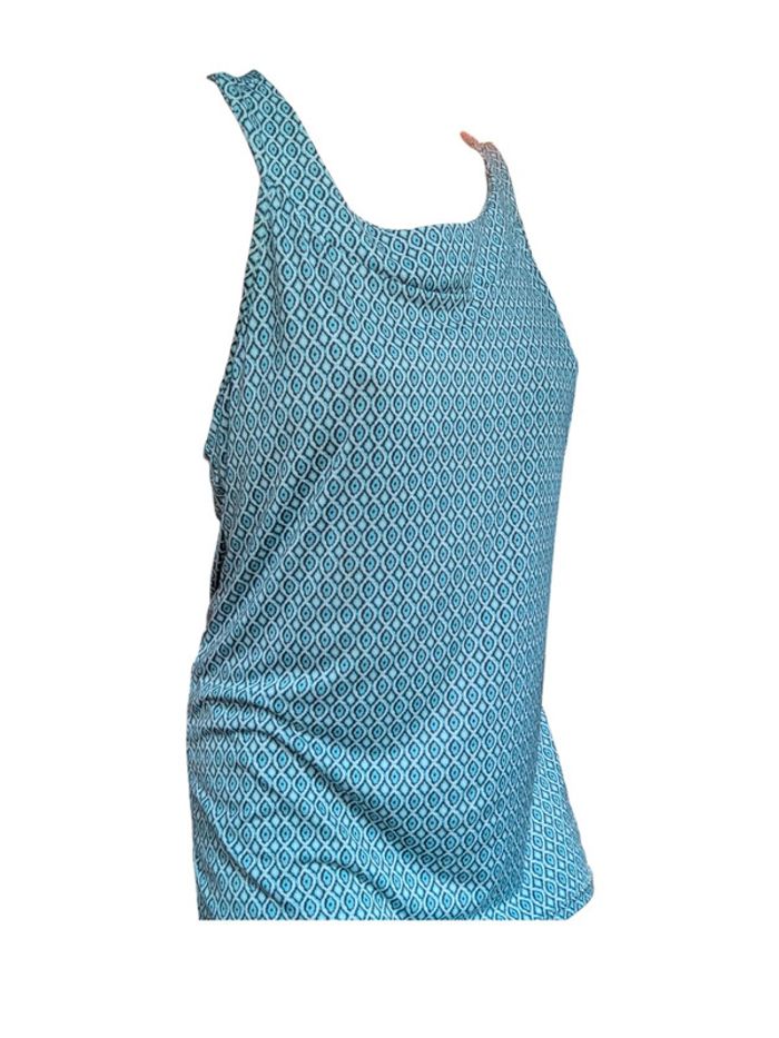 Haut débardeur bleu motifs Taille S - photo numéro 2