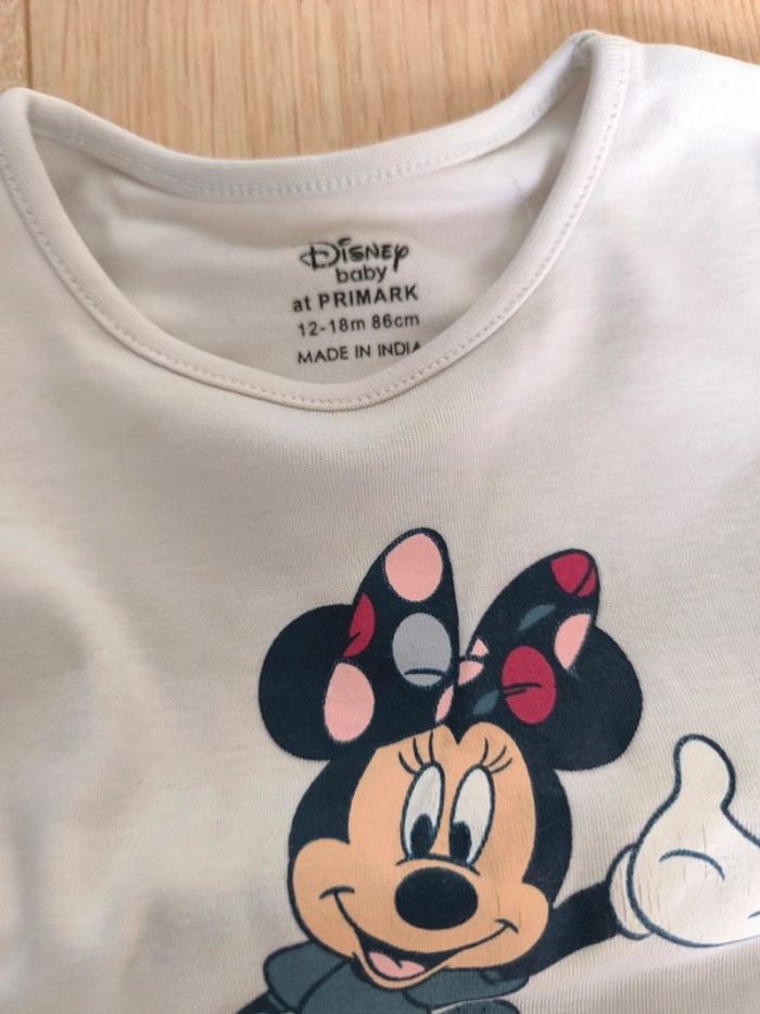 Lot fille de 1 sweat + 2 t-shirts épais Minnie - 18 mois - photo numéro 7