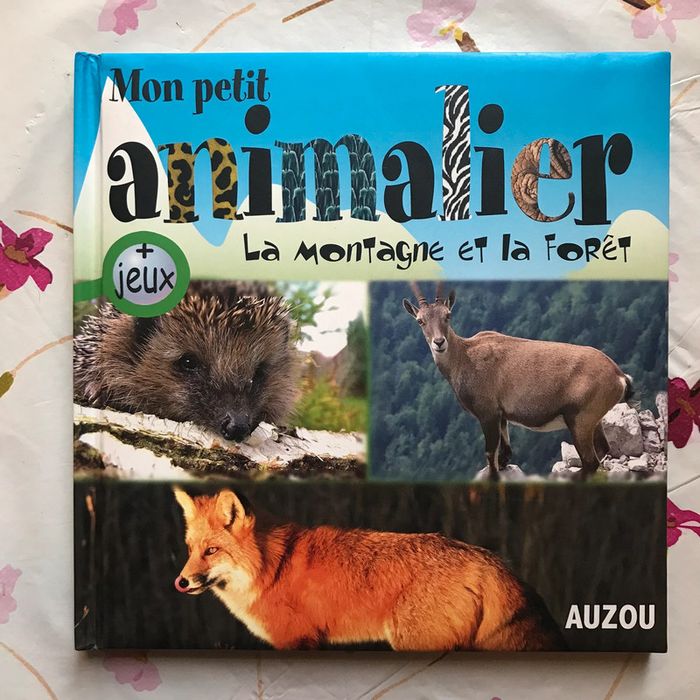 Livre « Mon petit animalier: la montagne et la forêt »