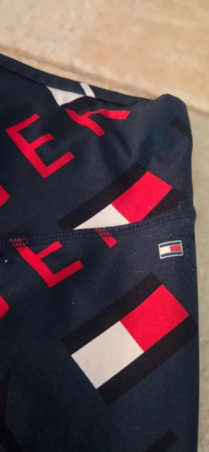 Legging Tommy Hilfiger fille 14 ans / XS femme Bleu logo all over - photo numéro 10