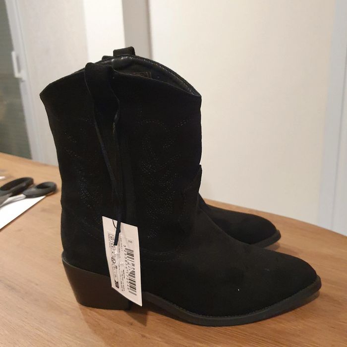 Bottines femme style tchiag noires taille 37 Morgan - photo numéro 9