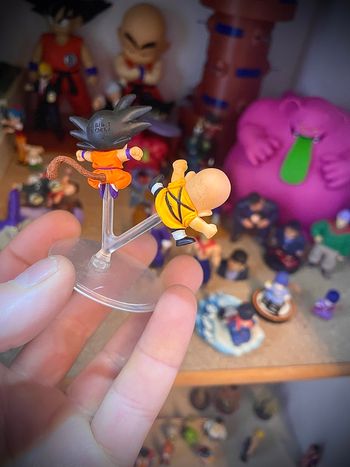 Figurine dragon ball gashapon hg Goku  krilin