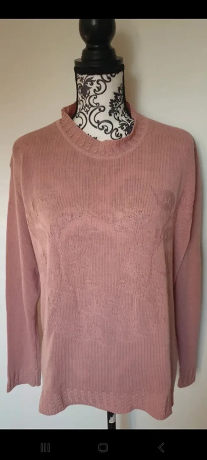 Pull rose poudré