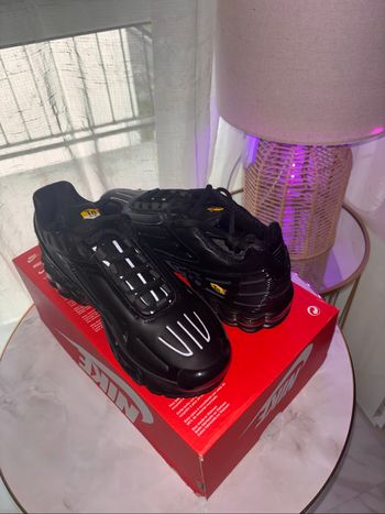 Nike Air Max Plus 3 Leather Black – Neuf avec boîte