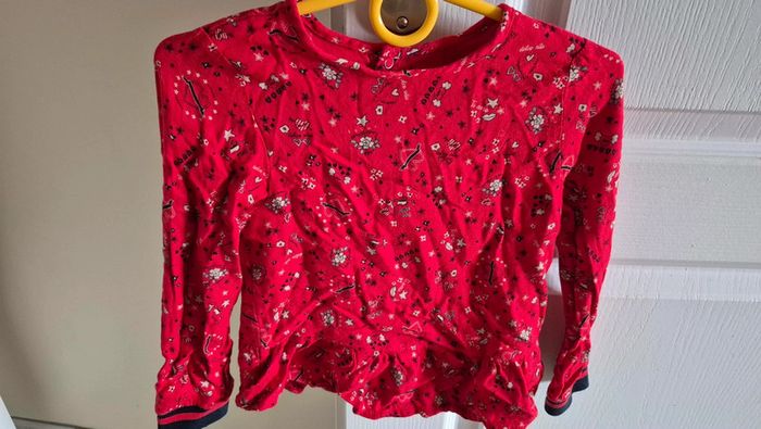 Blouse rouge Ikks 4ans