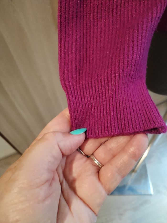 Pull femme mauve taille unique - photo numéro 2