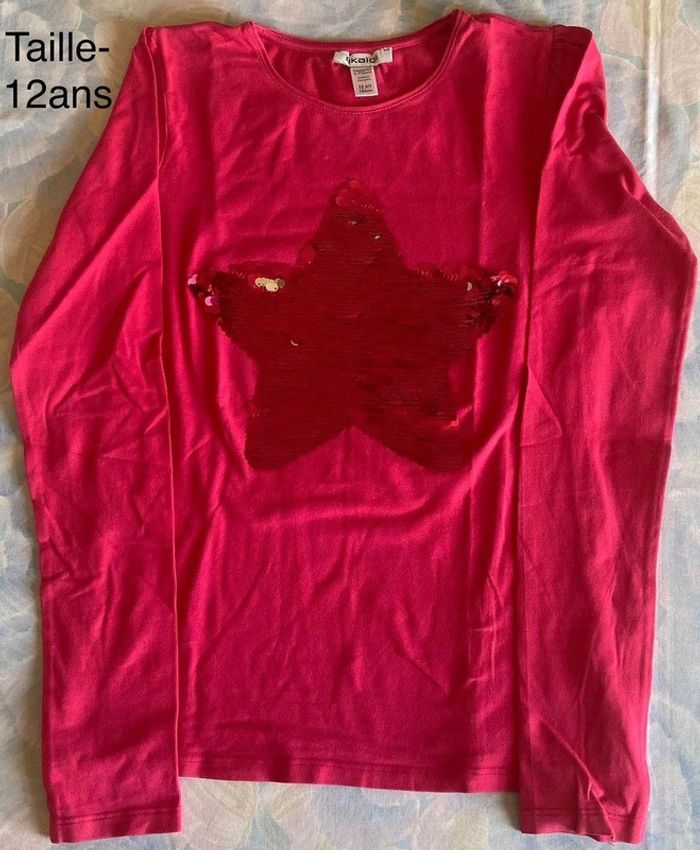 Tee-shirt manches longues OKAIDI  t.12ans