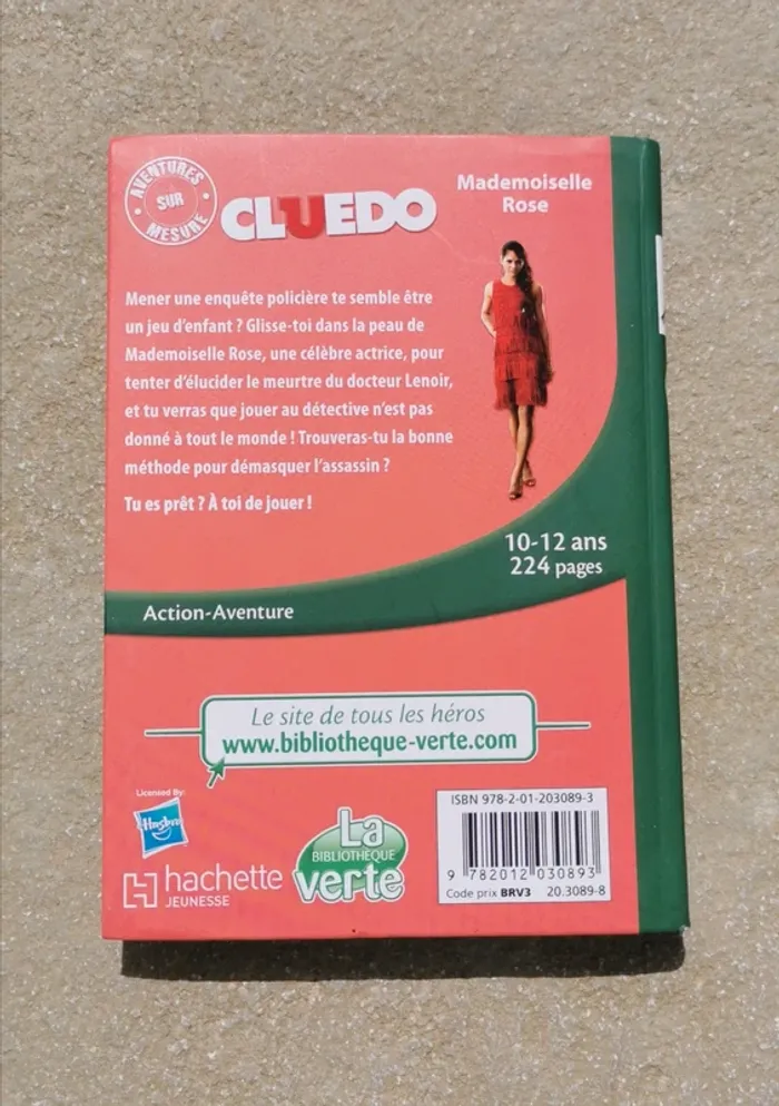 Livre Cluedo Mademoiselle Rose la bibliothèque verte neuf 10-12 ans - photo numéro 2
