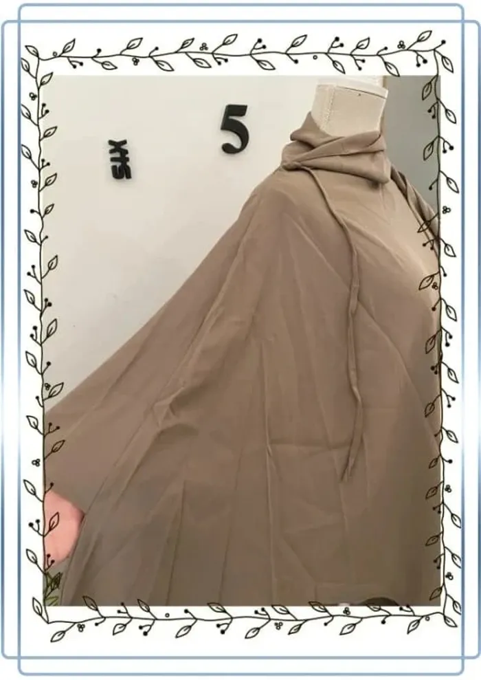 AAwoe Abaya marron, neuf, taille unique - photo numéro 3