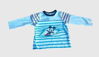 Sous-pull Disney 18 mois - Mickey - Blanc et Bleu - Très bon état