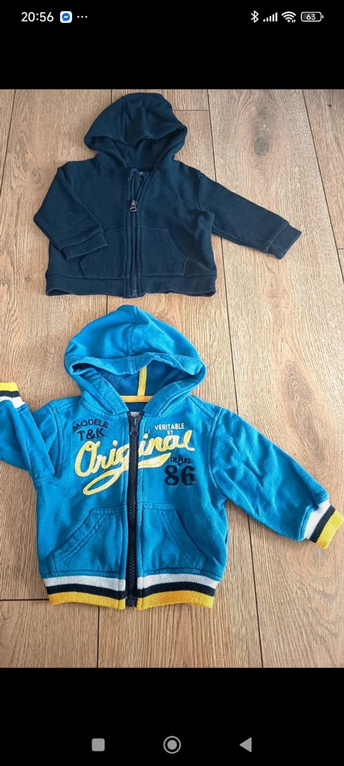 Lot gilets taille 6 mois - photo numéro 2