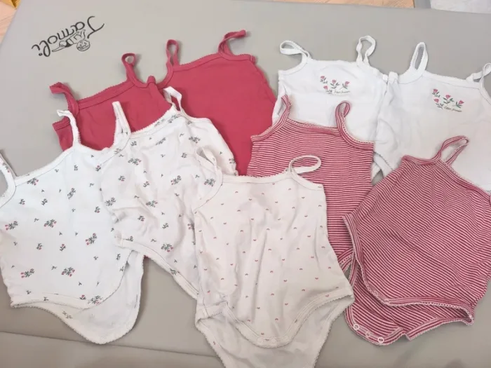 Lot de 9 body Verbaudet
