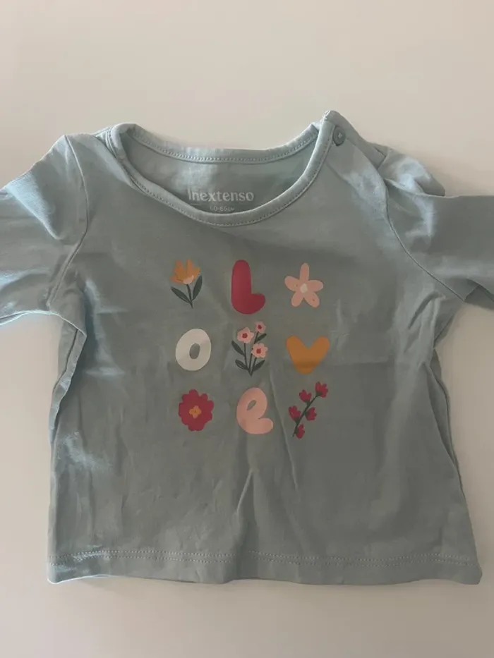 Lot de 2 tee-shirts manches longues bébé fille – Neuf - 3 mois 🌷 - photo numéro 4