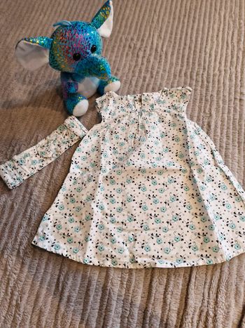Robe fille 6 mois U Tout petits  avec bandeau