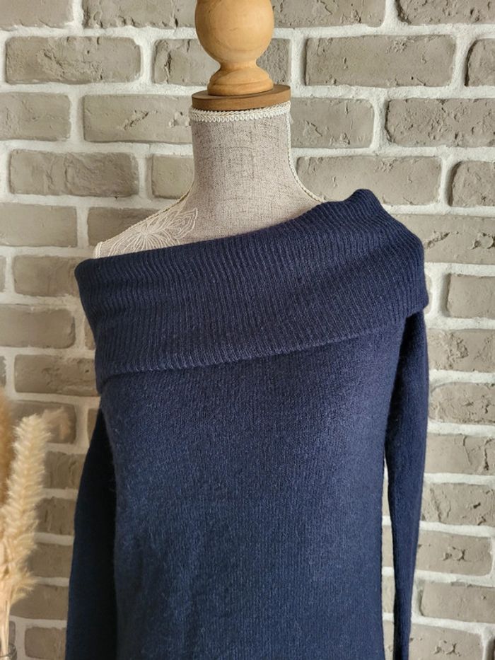 Robe pull bleu marine extra doux - Mango - Neuve - photo numéro 13