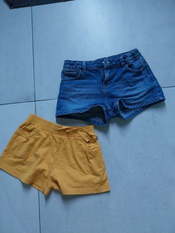 Lot de deux shorts fille 8ans