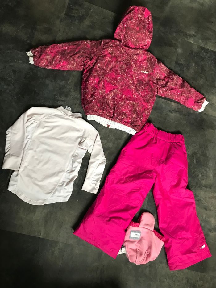 Lot fille sport d’hiver blouson Reversible 4/5 ans Decathlon - photo numéro 3