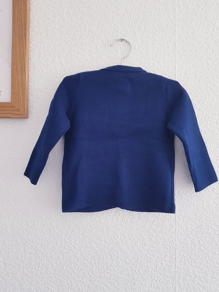 Sergent Major - Gilet boutonné - Bleu marine - Neuf avec étiquette (9 mois) - photo numéro 6