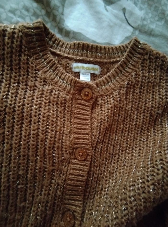 Gilet fille détails irisés maille ultra douce avec poches Vertbaudet - photo numéro 2