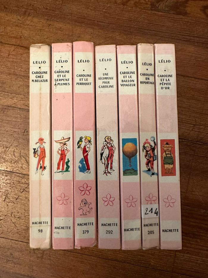 Lot de 7 albums livres Pierre Probst Caroline bibliothèque rose anciens collection - photo numéro 4