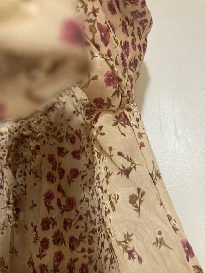 Haut manches longues à motif fleuri Mld Transparent - photo numéro 6