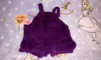 Salopette short en velours vertbaudet 3 mois