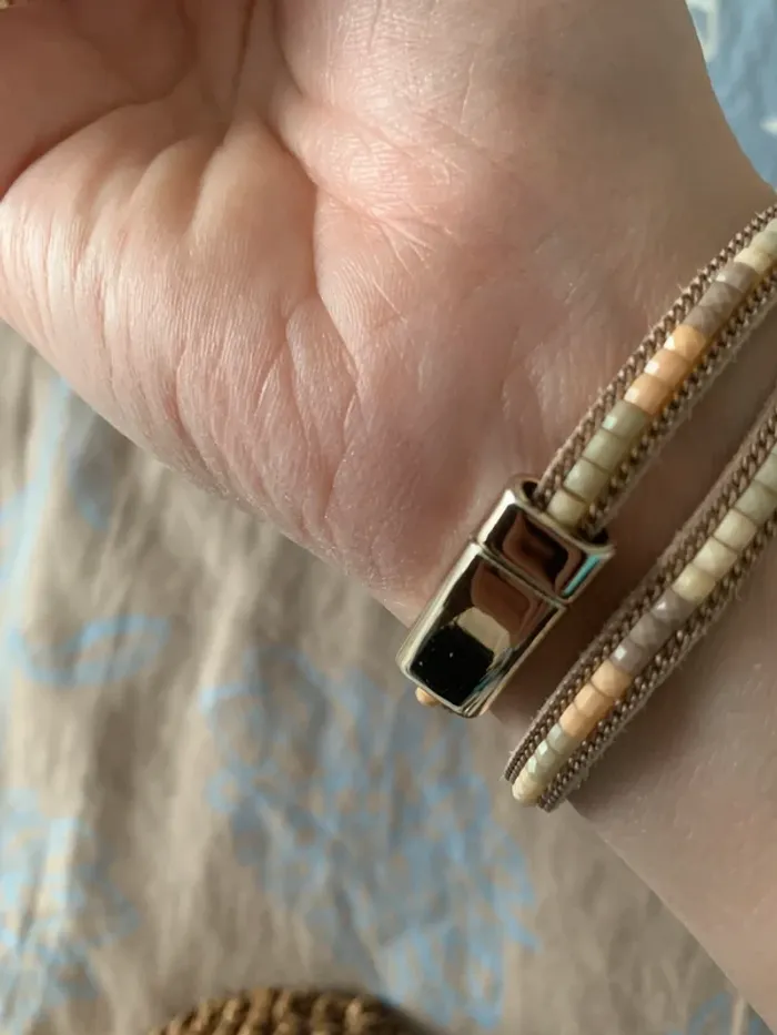 Bracelet a enrouler corail - photo numéro 3