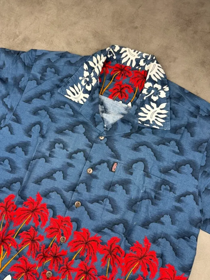 Chemise Vintage Y2k à motifs Hawaïen Taille M - photo numéro 3