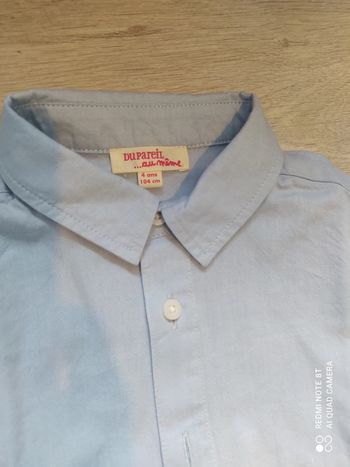 Chemise dpam 4 ans neuve