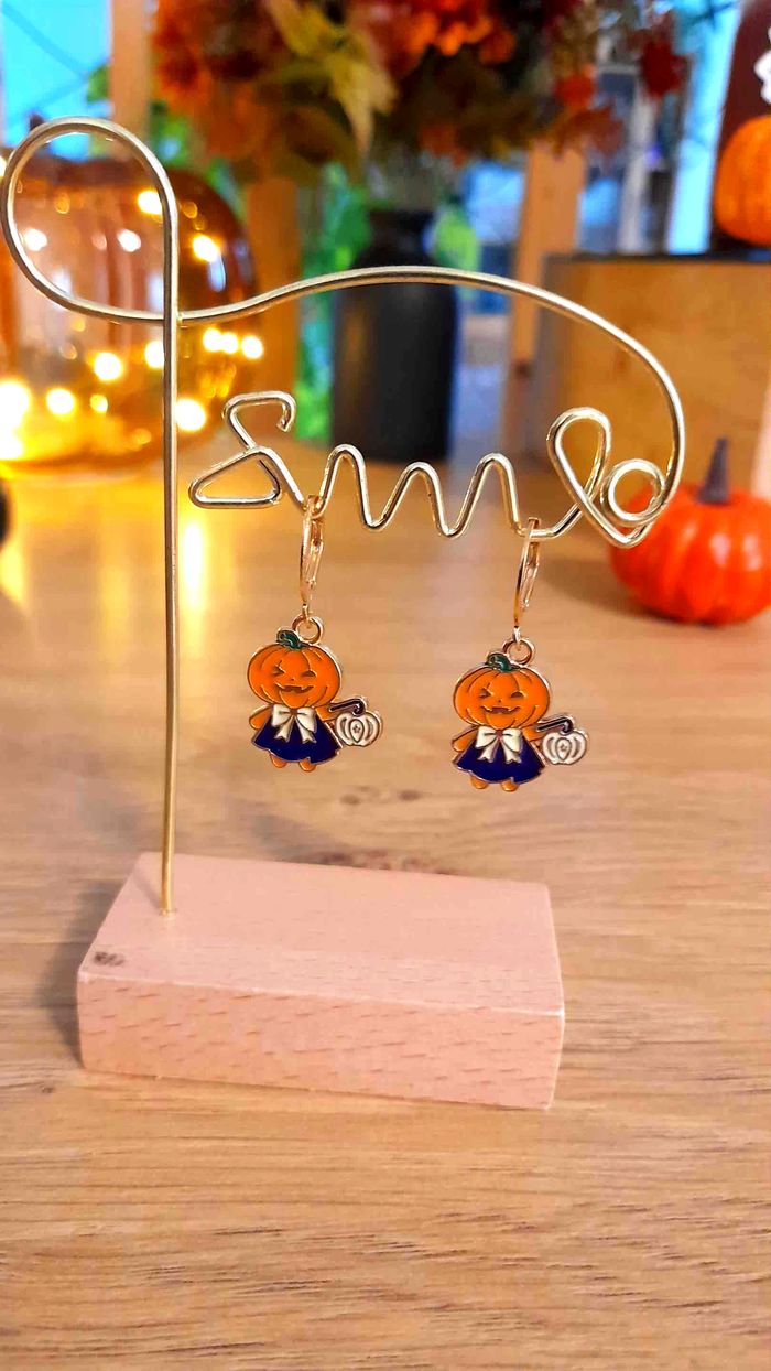 🎃 Boucles d’Oreilles Halloween Citrouilles Mignonnes 🎃