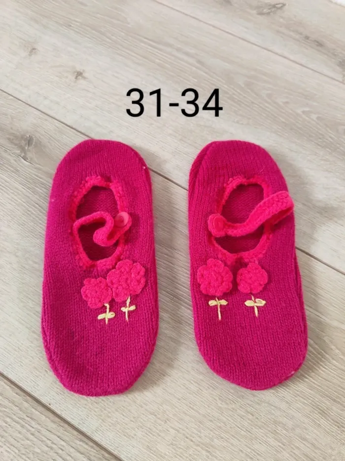 Chaussons chaussettes antidérapantes 31-34