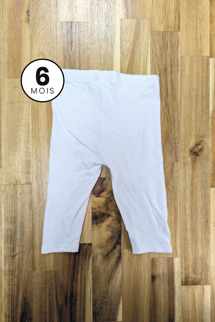 Legging blanc Obaïbi - bébé 6 mois - photo numéro 2