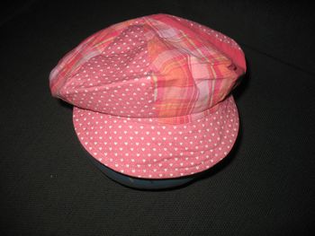 CASQUETTE ROSE RÉVERSIBLE FILLE - 53 cm - n°08